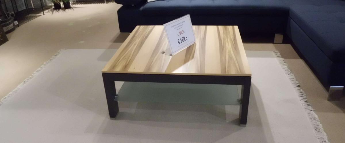 Couchtisch bester Preis Rabatt 50% Wallnöfer