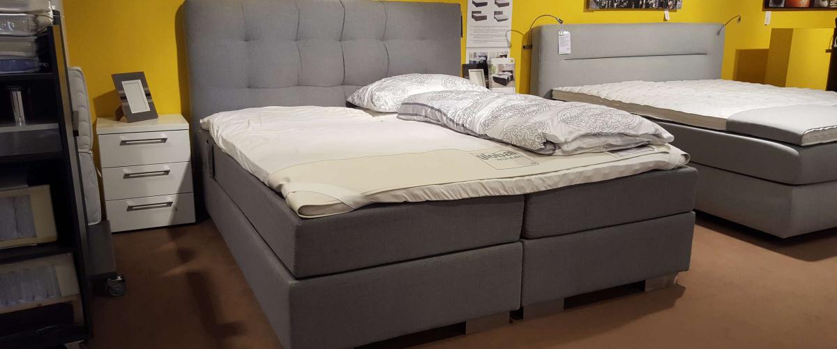 Boxspringbett Valencia 2 Motore Stoff grau